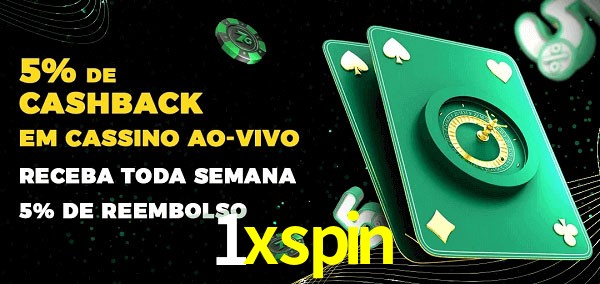Promoções do cassino ao Vivo 1xspin